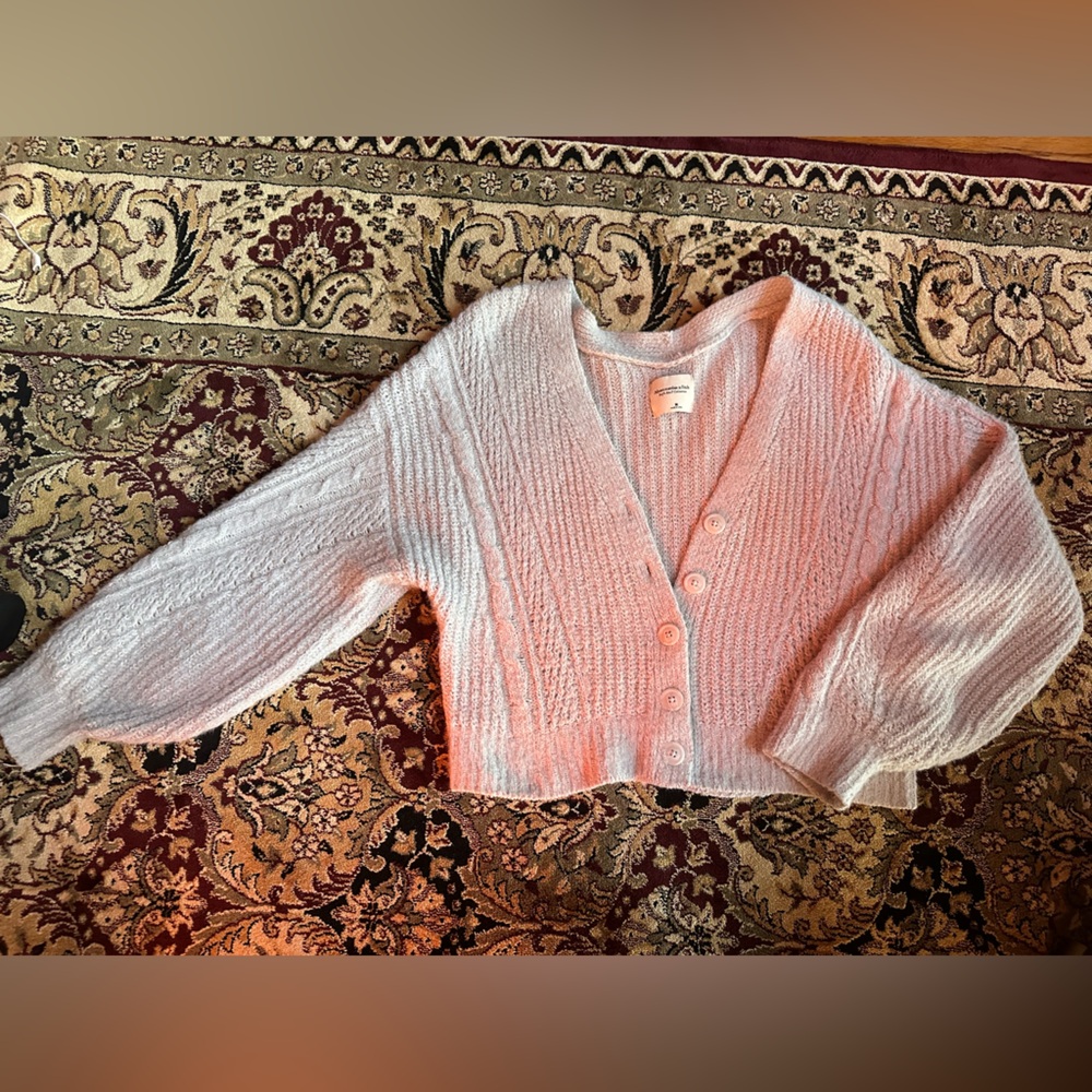 Abercrombie&Fitch light blue sweater cardigan size M